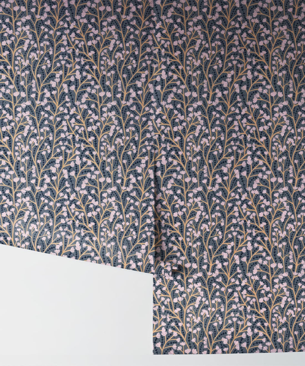 Petals Wallpaper, Steel