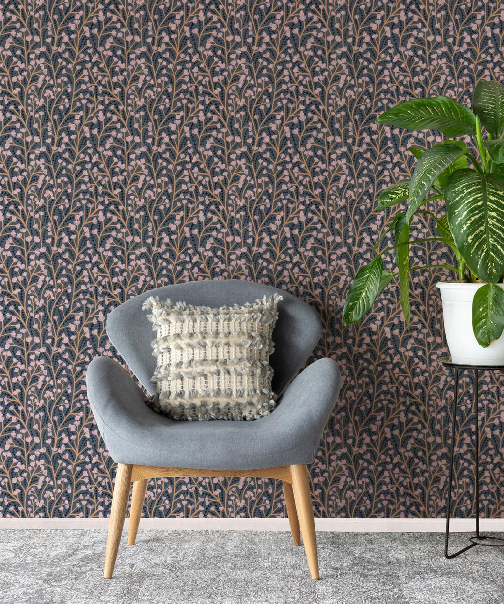 Petals Wallpaper, Steel