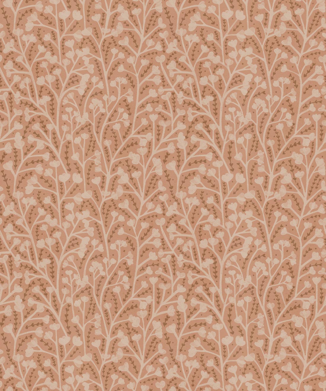 Petals Wallpaper, Terracotta