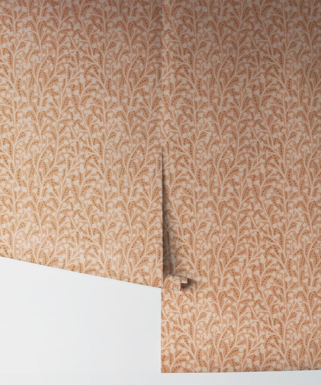 Petals Wallpaper, Terracotta