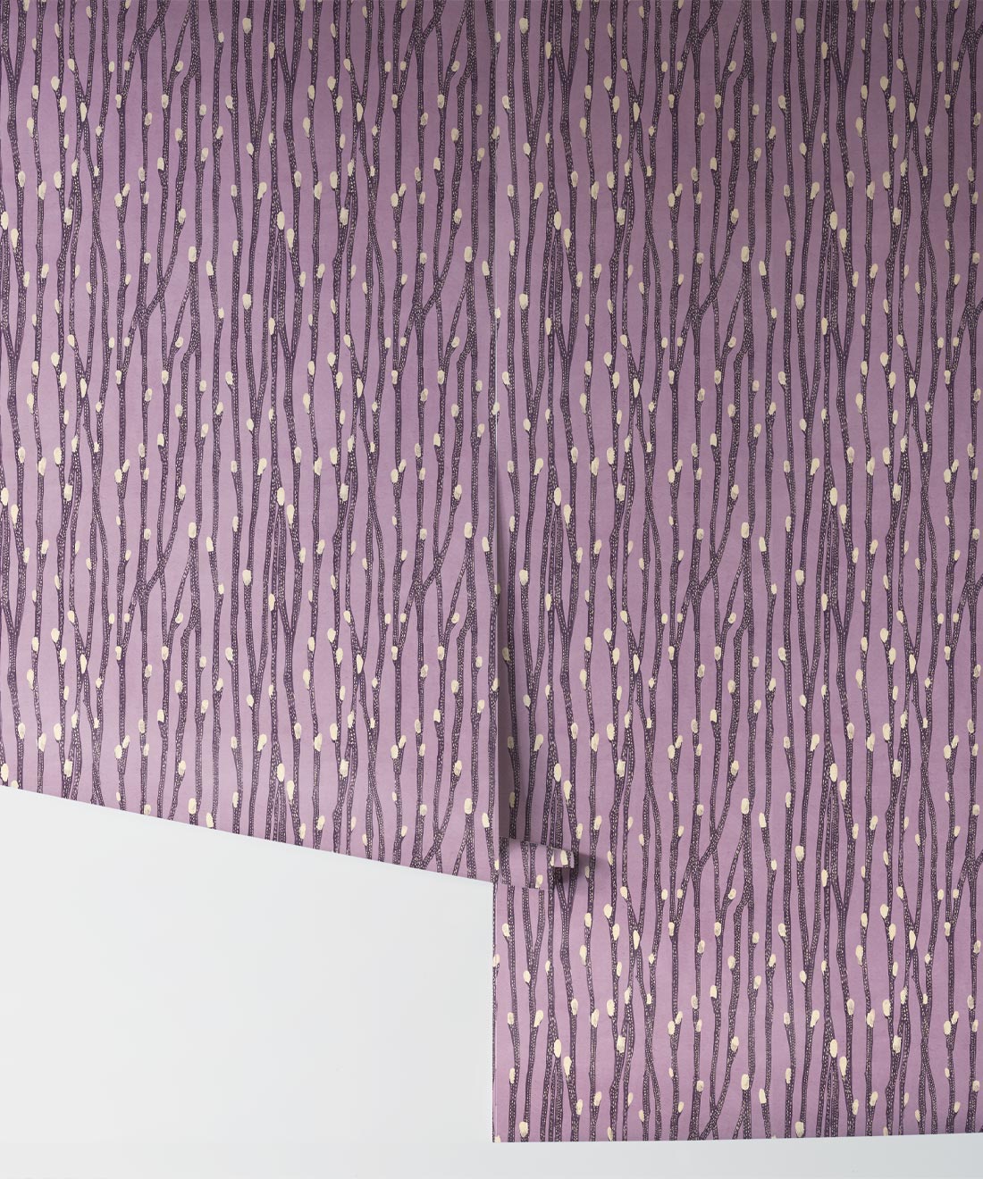 Pussy Willow Wallpaper, Lilac