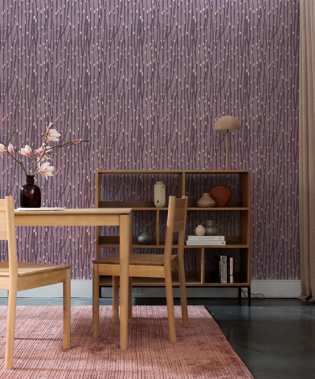 Pussy Willow Wallpaper, Lilac