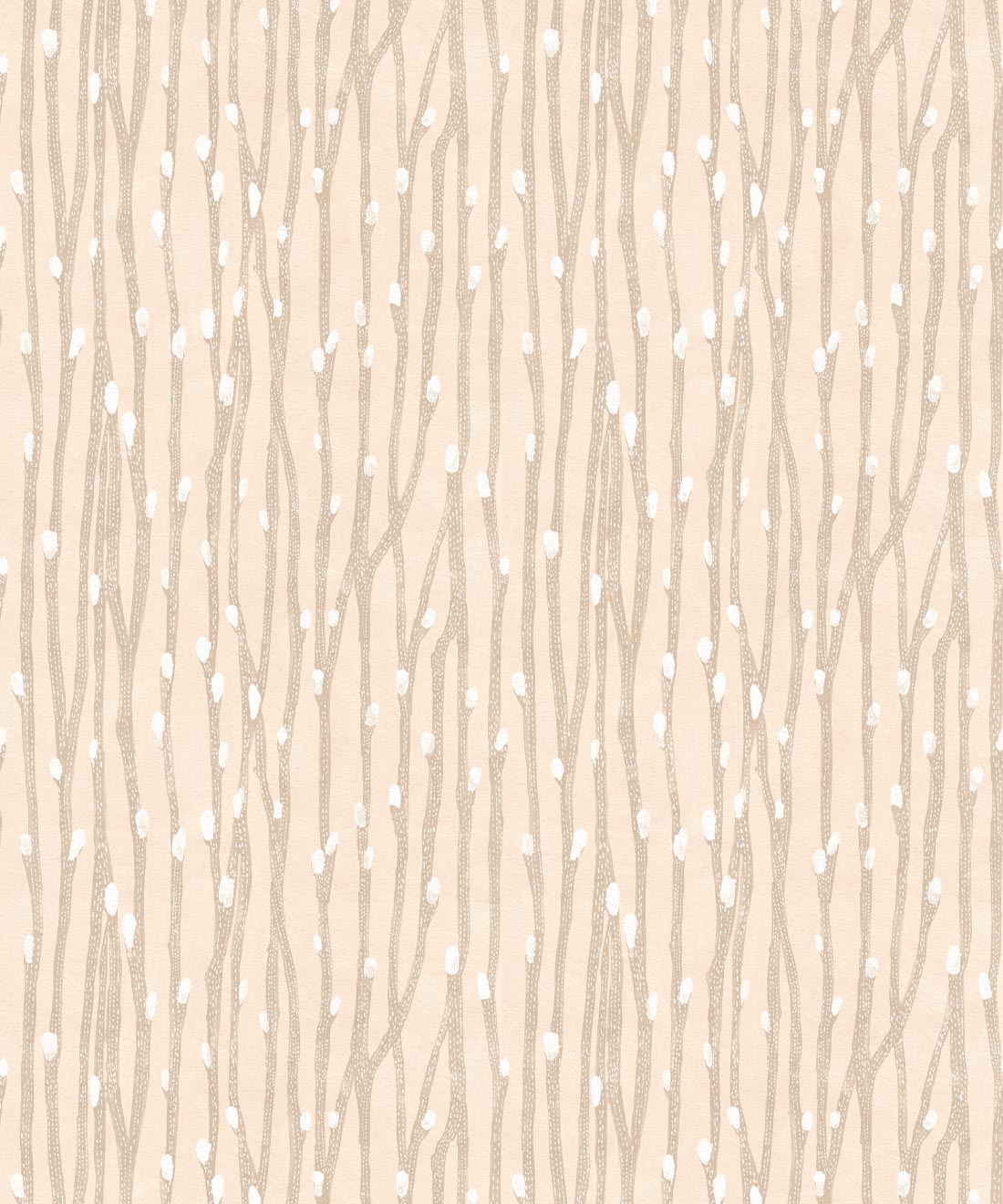 Pussy Willow Wallpaper, Nude