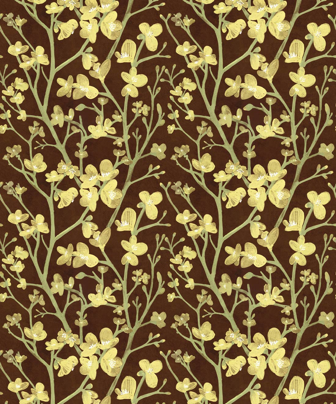 Quince Wallpaper, Brown