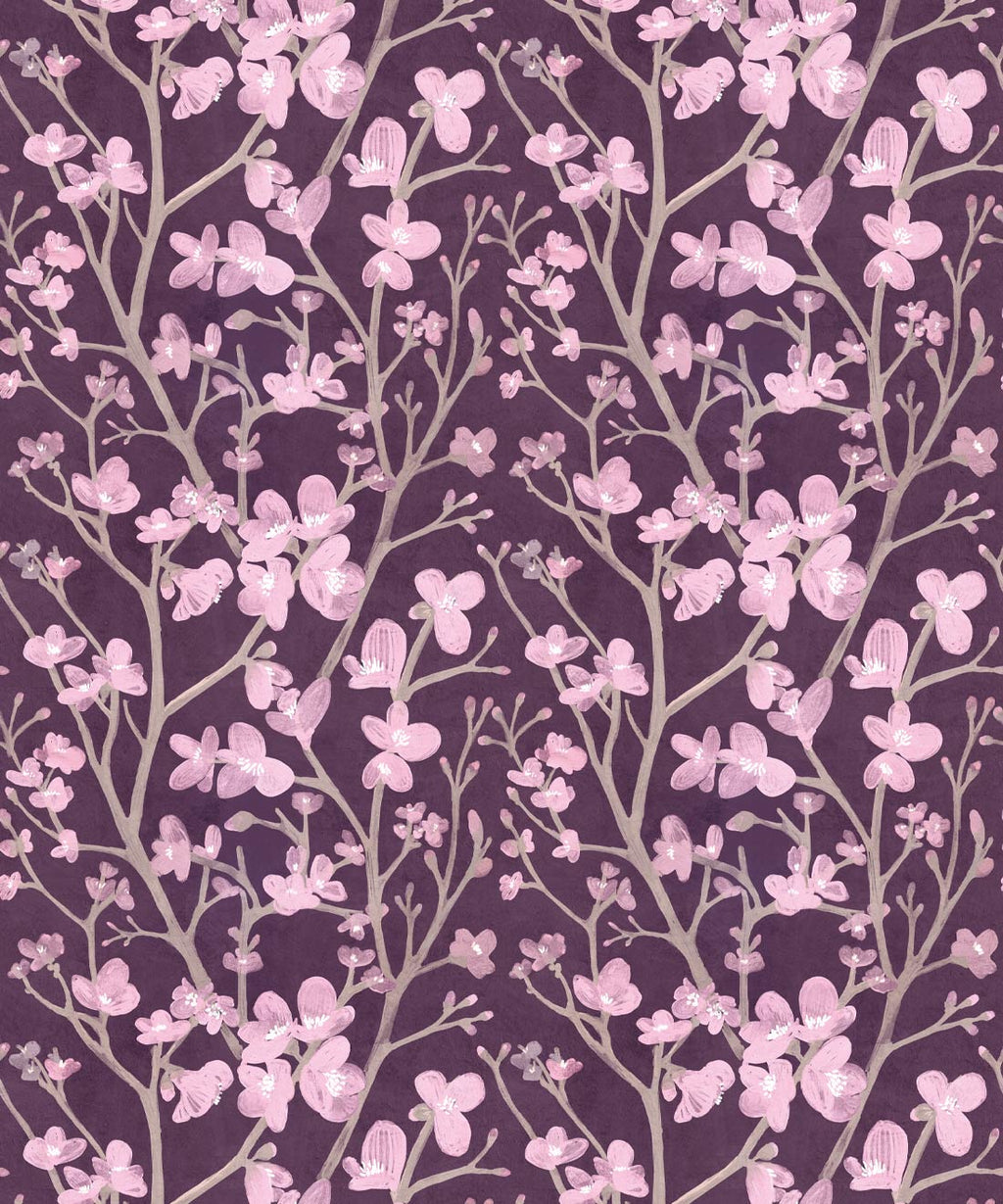 Quince Wallpaper, Lilac