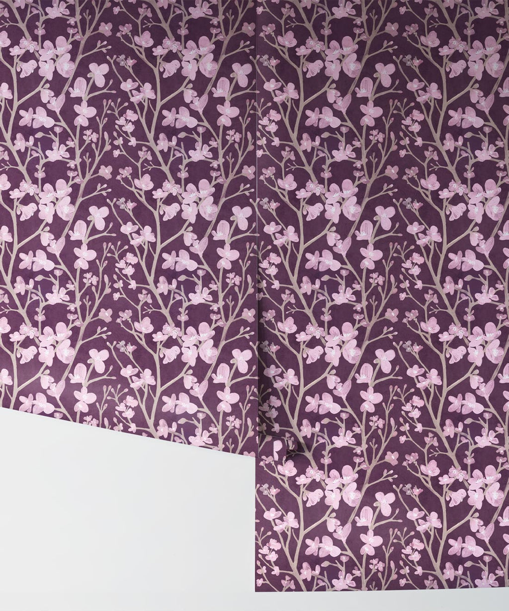 Quince Wallpaper, Lilac