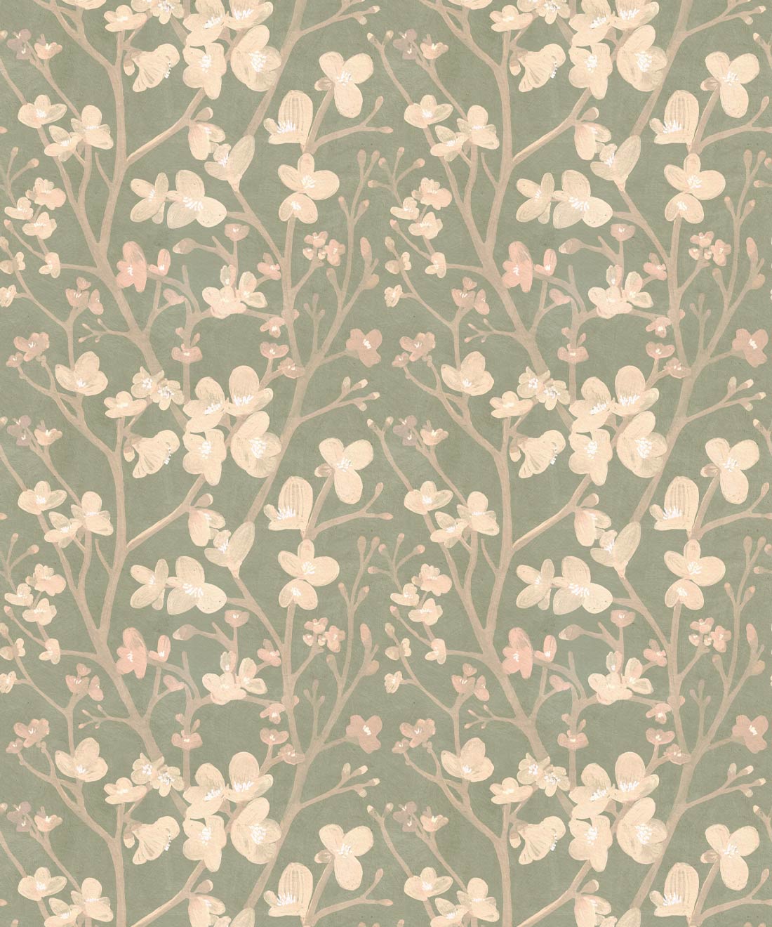 Quince Wallpaper, Sage