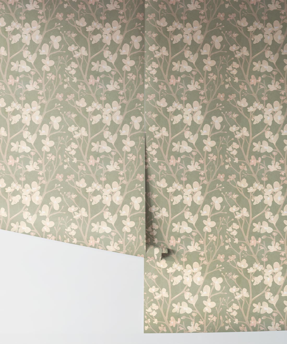 Quince Wallpaper, Sage