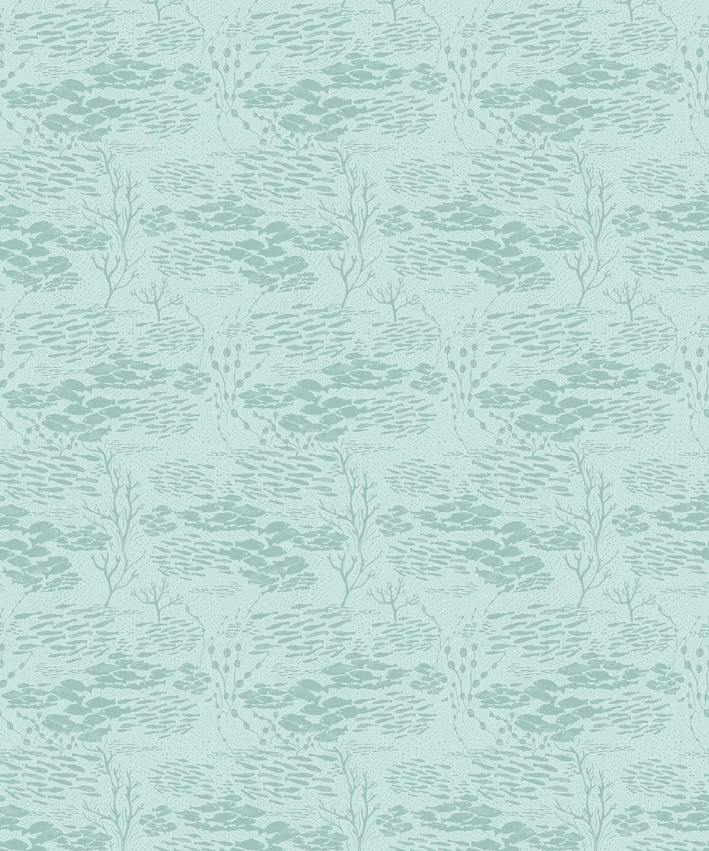 Shoal Wallpaper, Light Mint