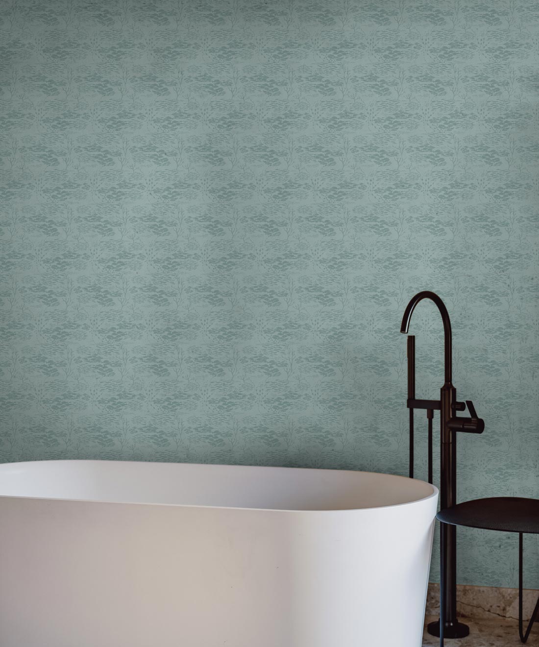 Shoal Wallpaper, Light Mint