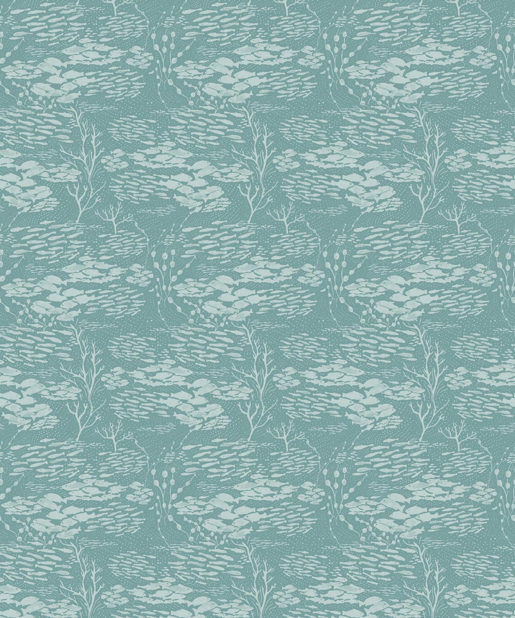 Shoal Wallpaper, Teal