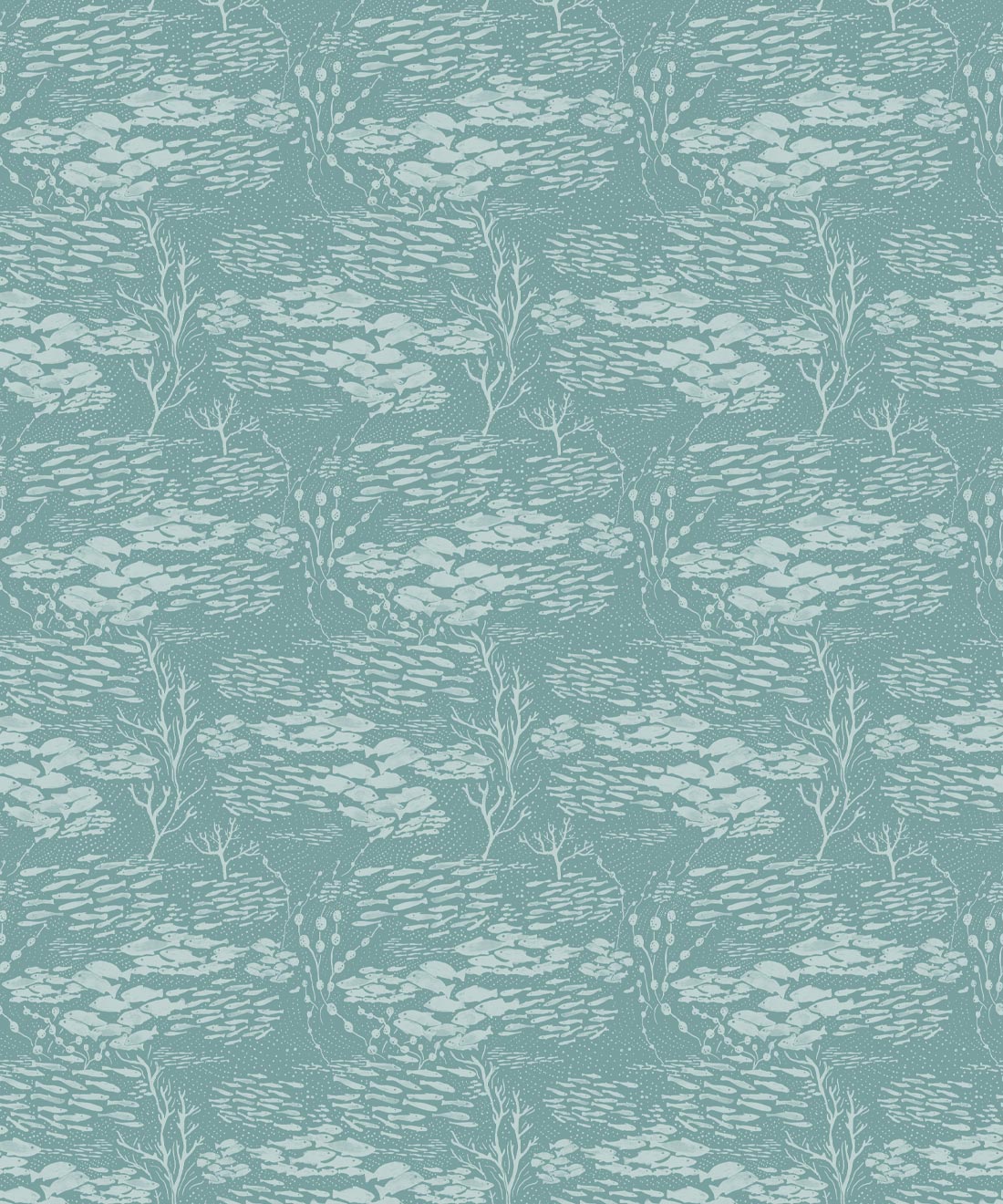 Shoal Wallpaper, Teal