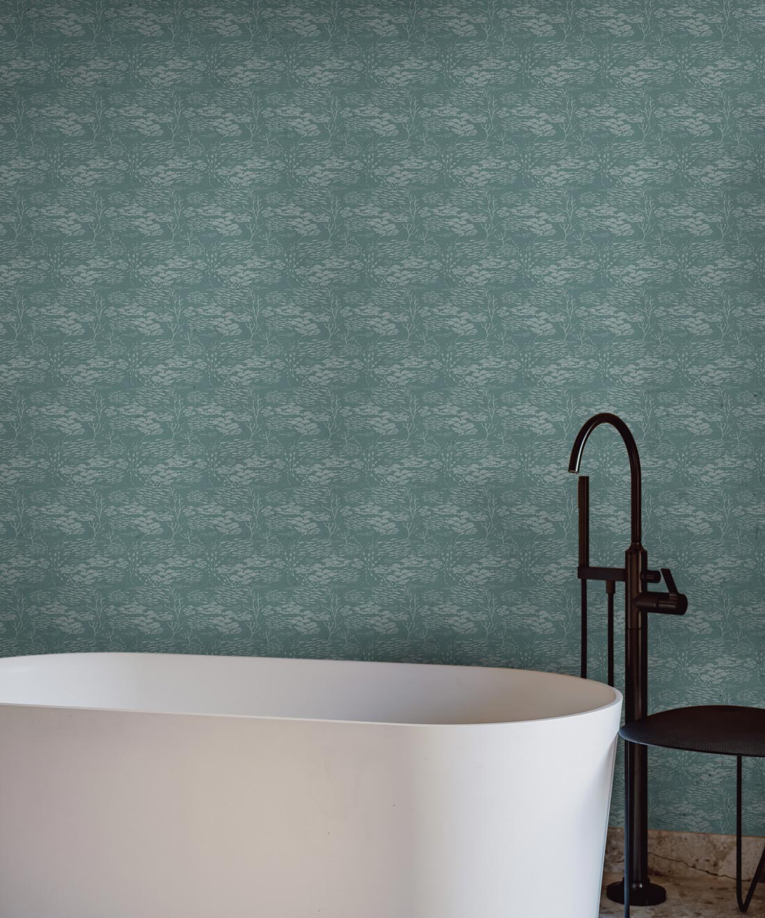 Shoal Wallpaper, Teal