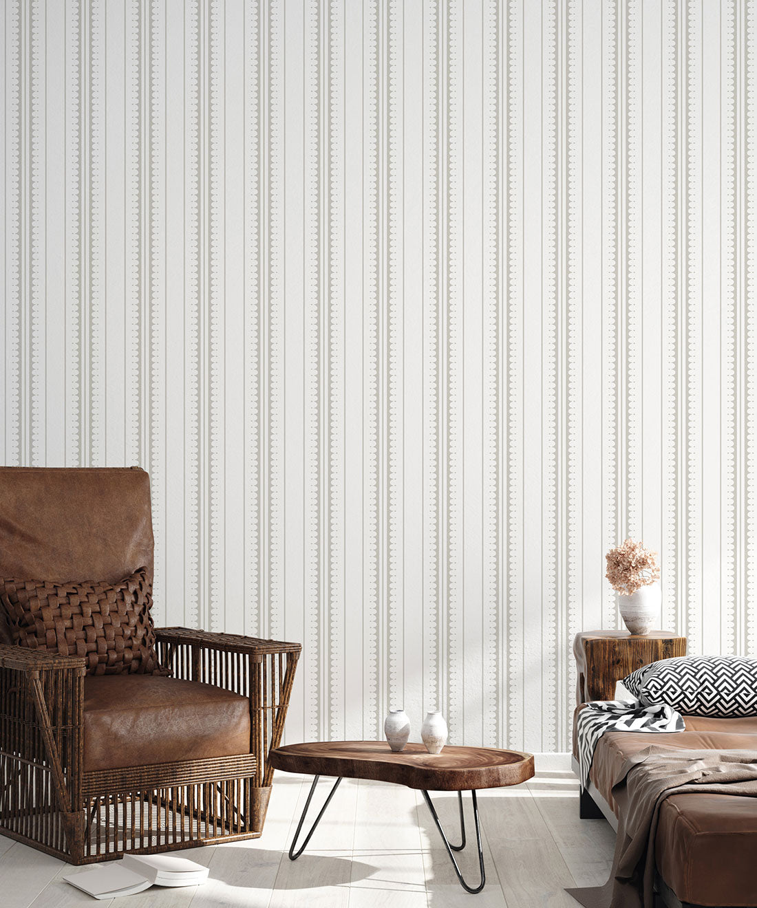 Coquille Wallpaper, Beige
