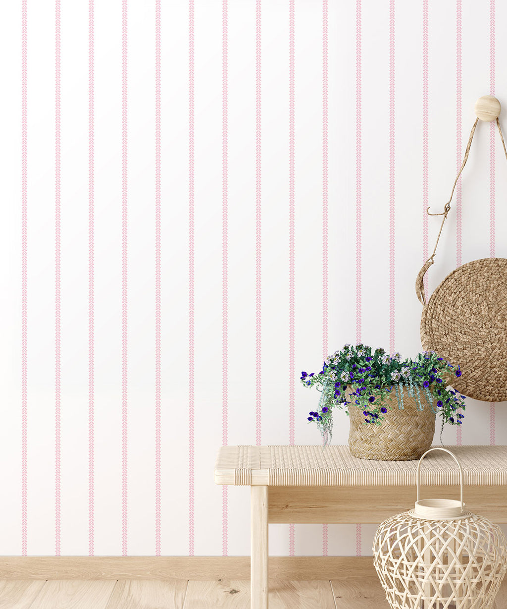 Chemin Wallpaper, Blush