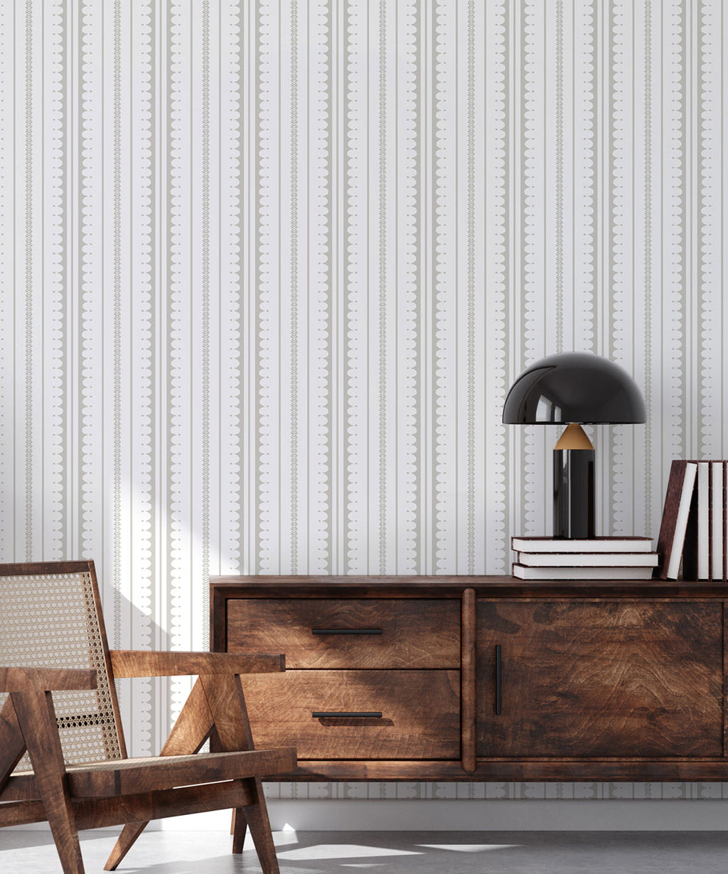 La Grand Coquille Wallpaper, Beige