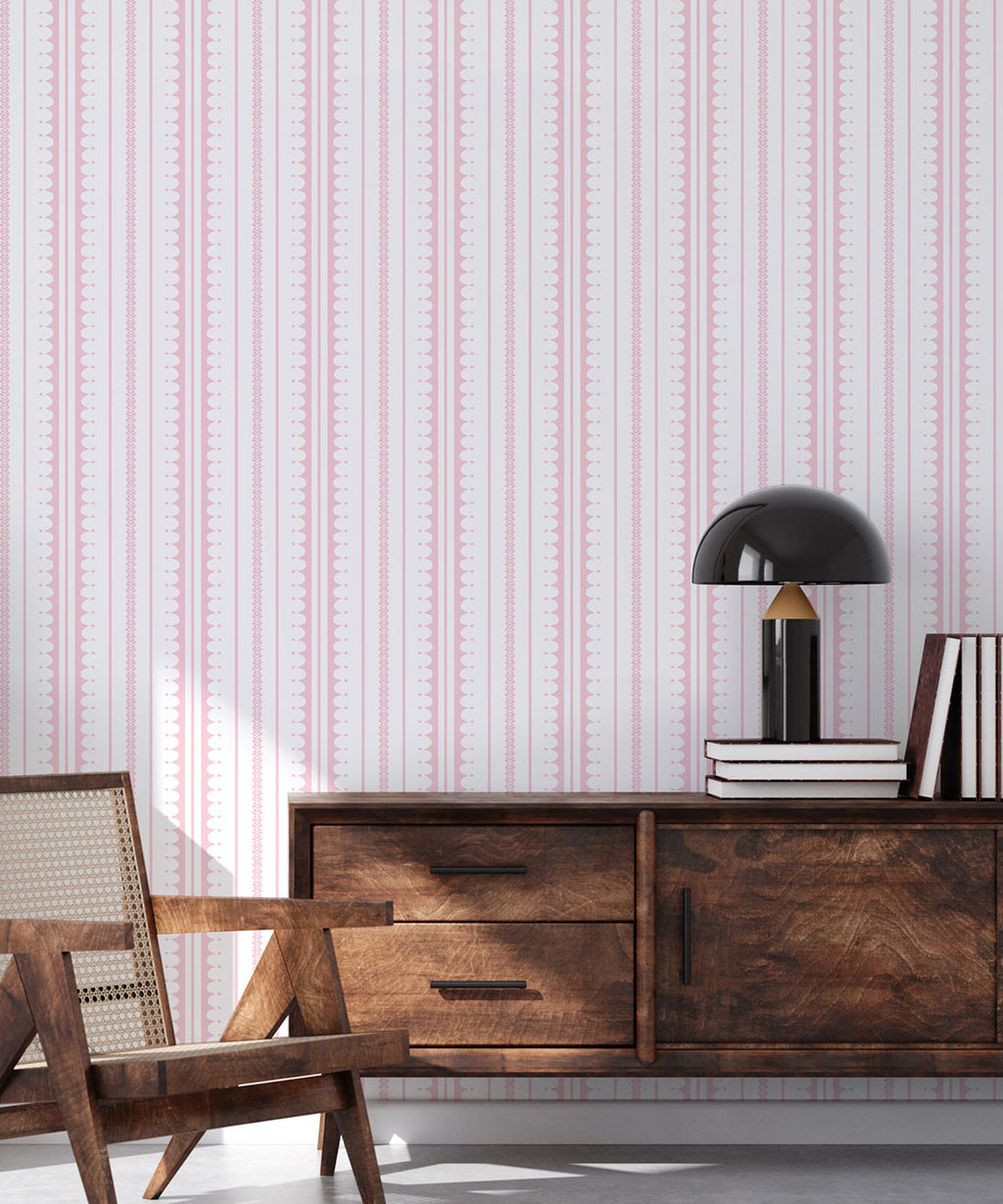 La Grand Coquille Wallpaper, Blush
