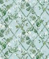 Petite Climbing Sweet Pea Wallpaper, Light Provence
