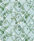 Petite Climbing Sweet Pea Wallpaper, Light Provence
