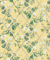 Petite Climbing Sweet Pea Wallpaper, Rattan & Cane