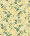 Petite Climbing Sweet Pea Wallpaper, Rattan & Cane