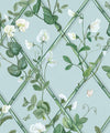 Grande Climbing Sweet Pea Wallpaper, Light Provence