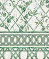 Climbing Sweet Pea Frieze Mural, Irish Linen