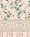 Climbing Sweet Pea Frieze Mural, Pink