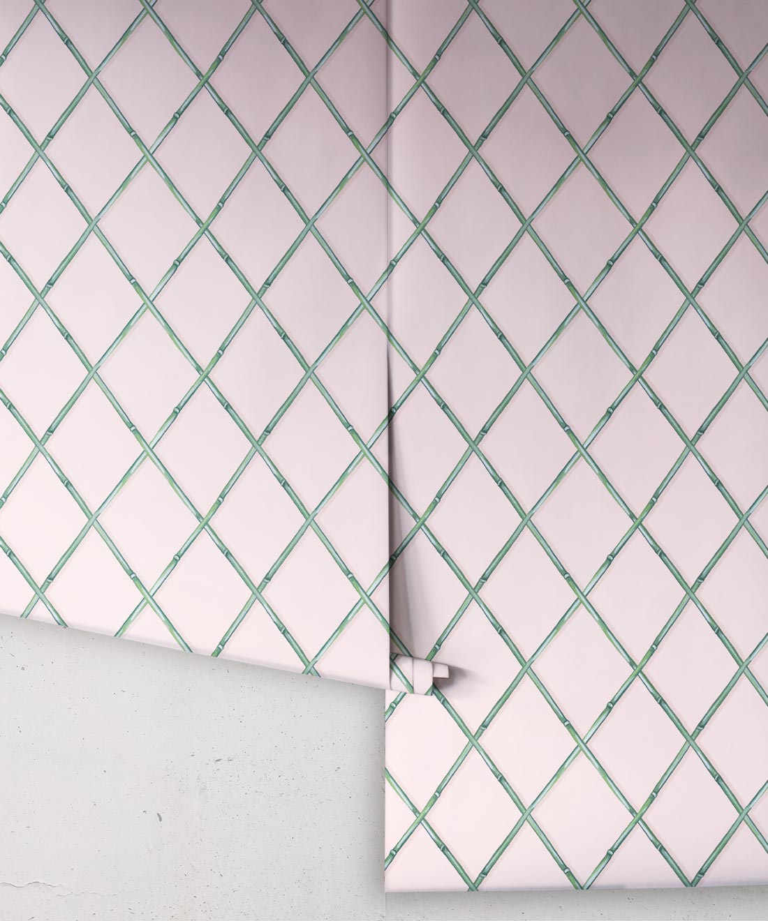 Colony Wallpaper, Pink & Green