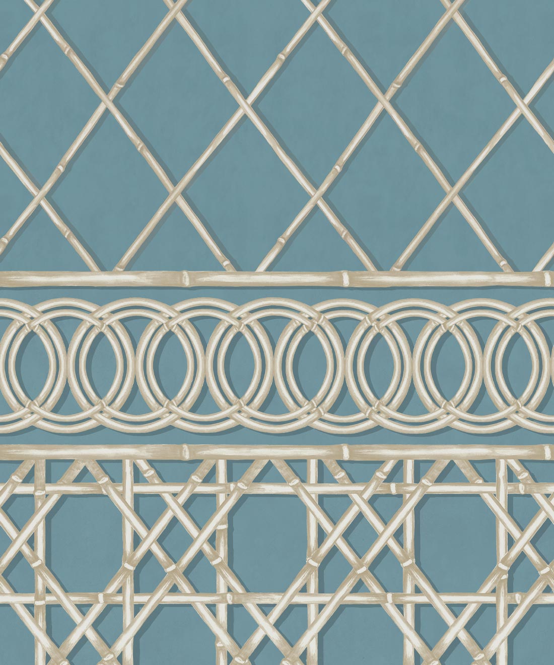 Colony Frieze Mural, Provence & Cane