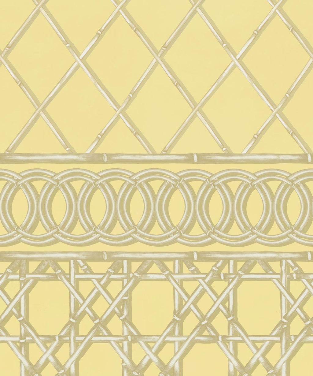Colony Frieze Mural, Rattan & Cane