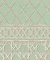 Colony Frieze Mural, Sage & Cane