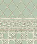 Colony Frieze Mural, Sage & Cane