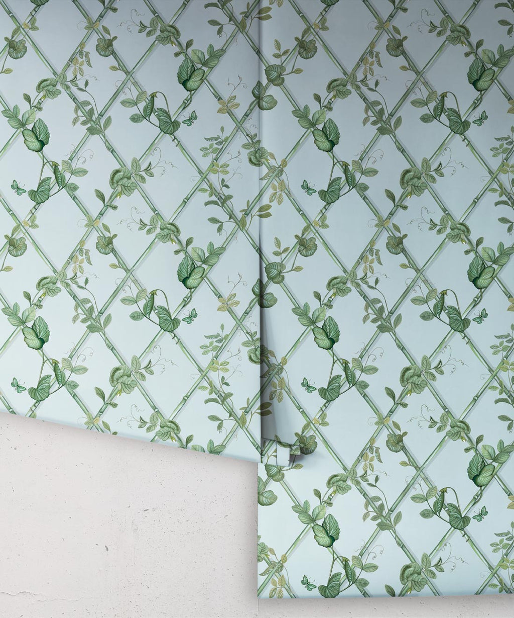 Petite Ivy Wallpaper, Light Provence