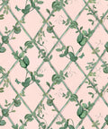Petite Ivy Wallpaper, Pink & Green
