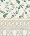 Ivy Frieze Mural, Irish Linen & Cane