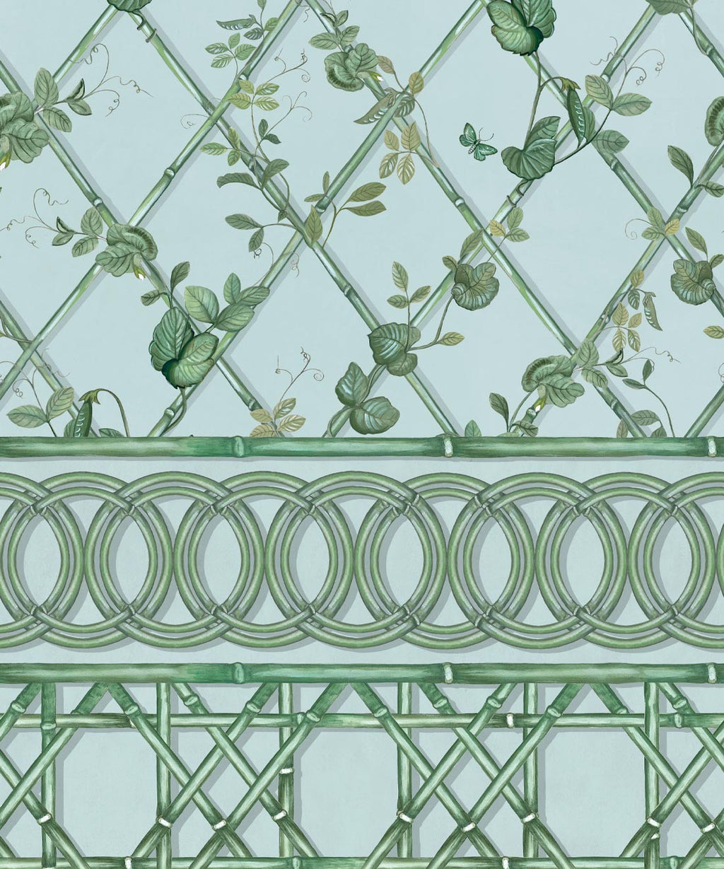 Ivy Frieze Mural, Light Provence