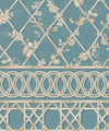 Ivy Frieze Mural, Provence & Cane