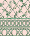 Ivy Frieze Mural, Pink & Green