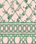 Ivy Frieze Mural, Pink & Green