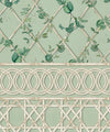 Ivy Frieze Mural, Sage & Cane