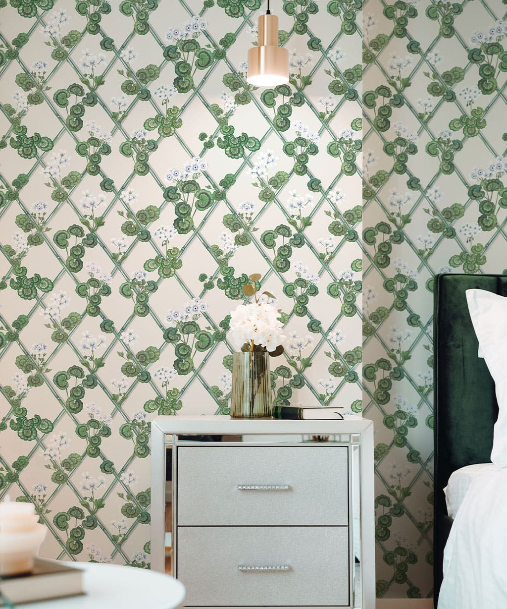 Primrose Garden Wallpaper, Blue