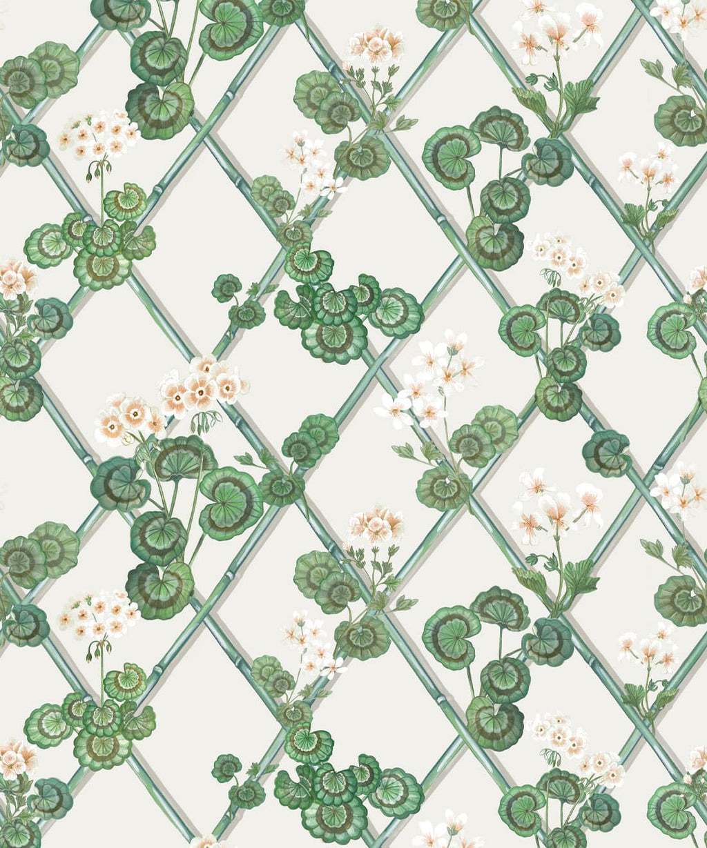 Primrose Garden Wallpaper, Burnt Orange