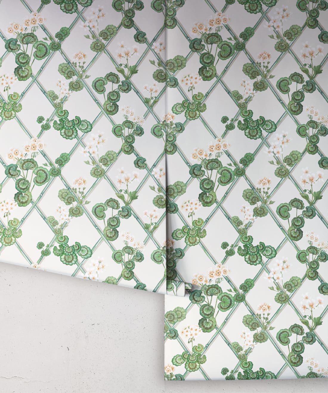 Primrose Garden Wallpaper, Burnt Orange