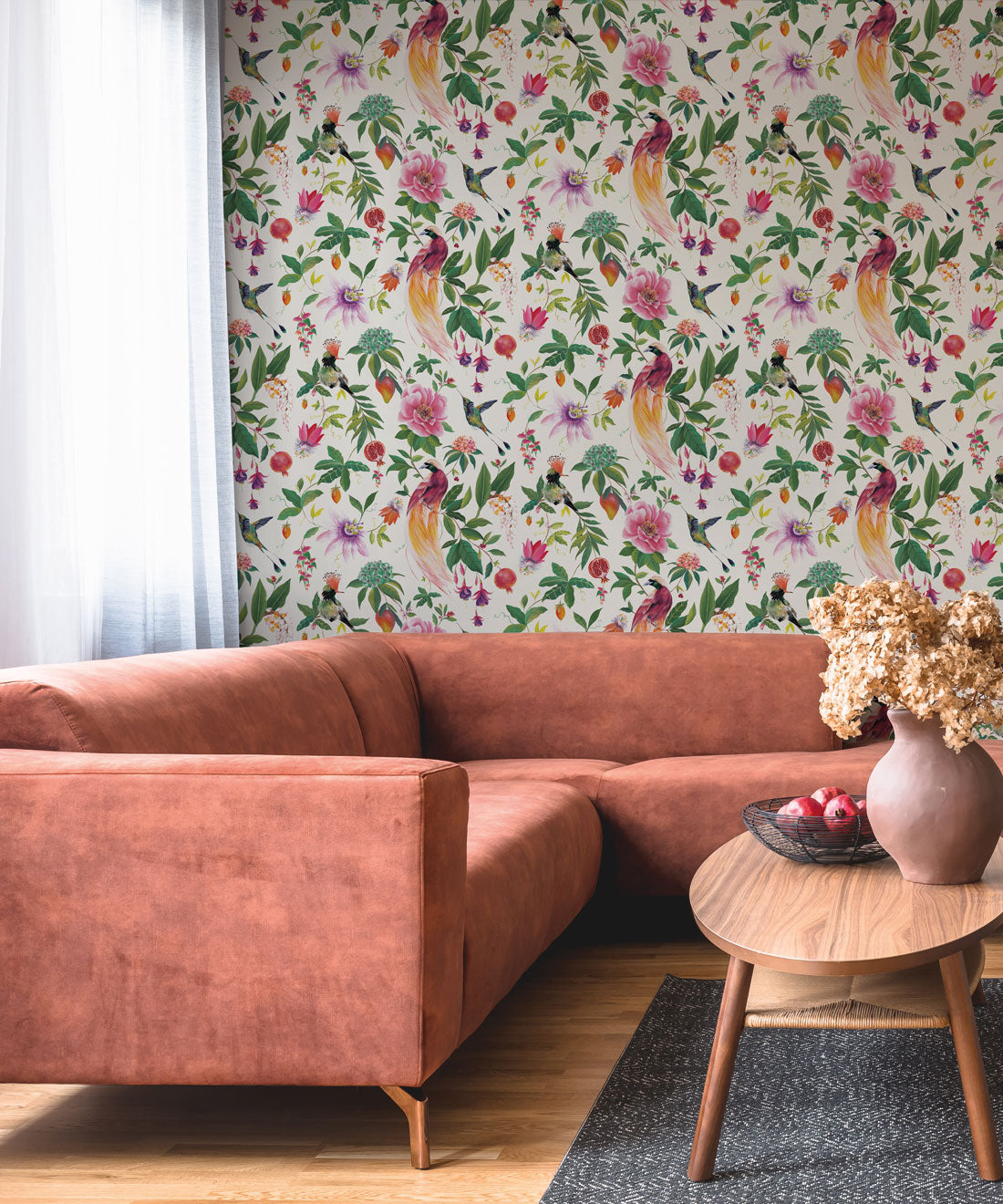 Gardenia Wallpaper, Ivory
