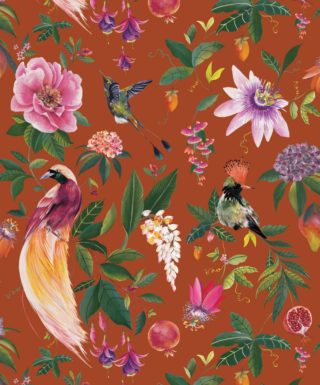 Gardenia Wallpaper, Mandarin