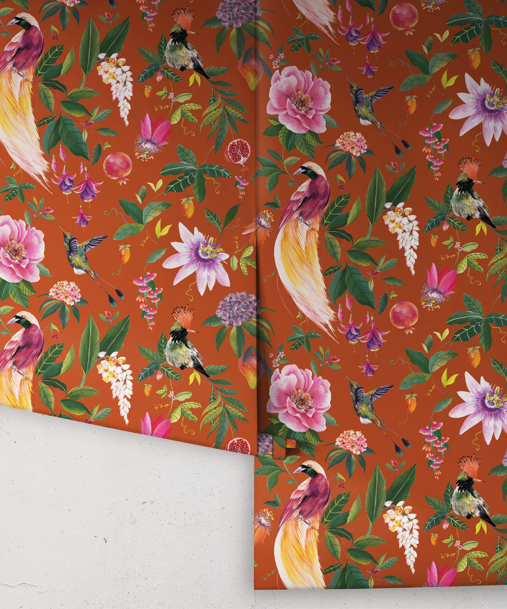 Gardenia Wallpaper, Mandarin