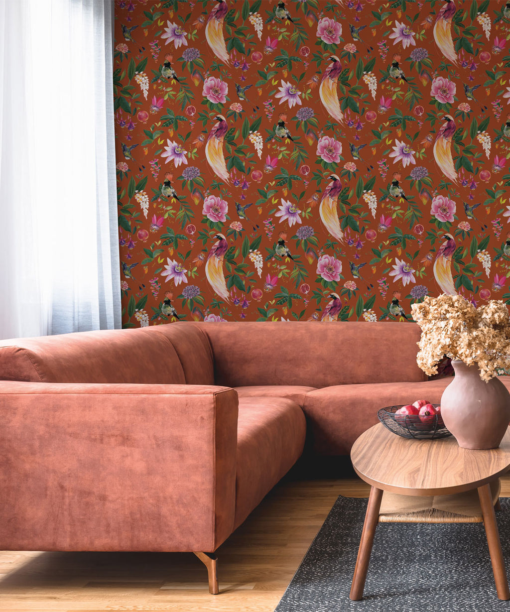 Gardenia Wallpaper, Mandarin