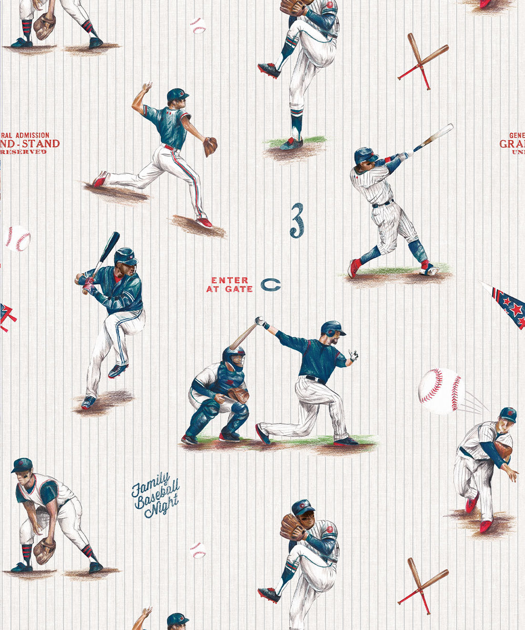 Baseball Wallpaper, Blue Crew
