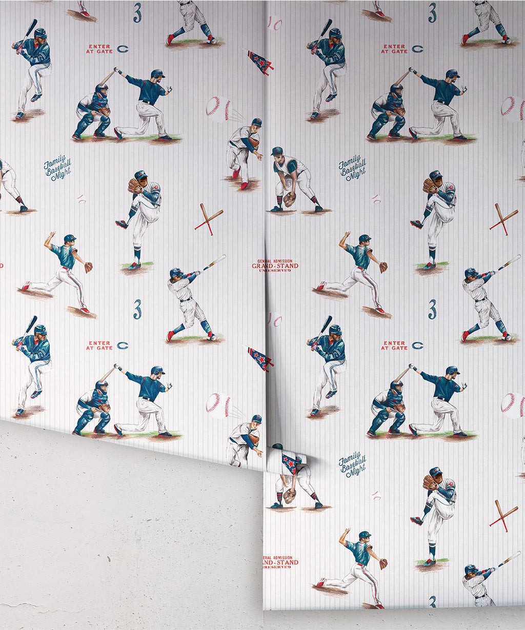 Baseball Wallpaper, Blue Crew